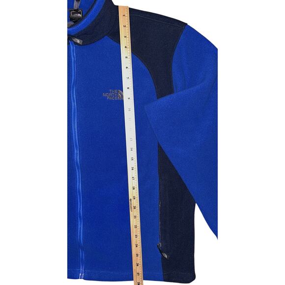 The North Face Retro Denali Fleece Full-Zip Blue & Black Jacket Men's Large - Picture 2 of 8